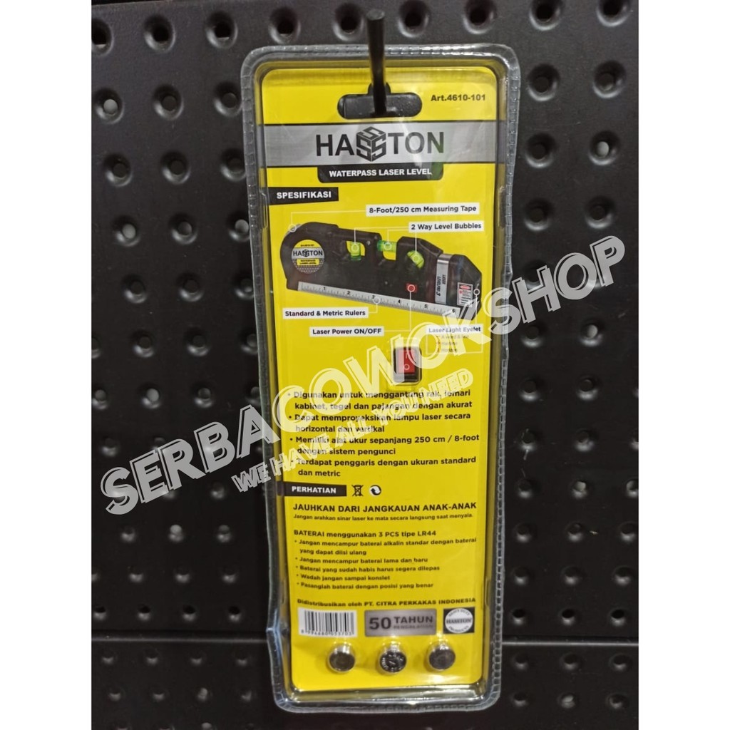 Hasston Waterpas Laser Level - Waterpas Vertikal Horizontal 8 Feet Termurah Berkualitas