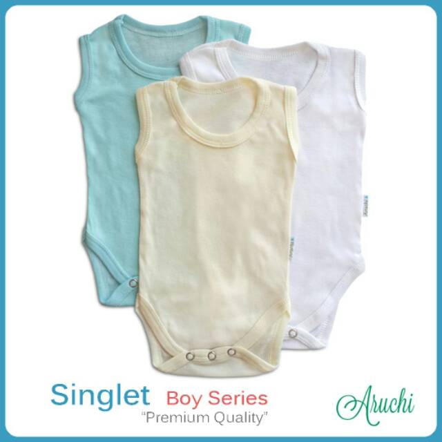 3 PCS SINGLET JUMPER BAYI BABY ARUCHI MURAH BERKUALITAS