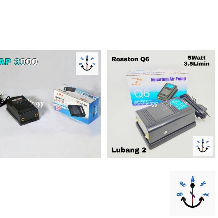 REALPICT Mesin Gelembung Aerator 2 Lubang Yamano AP 3000 / Rosston Q6