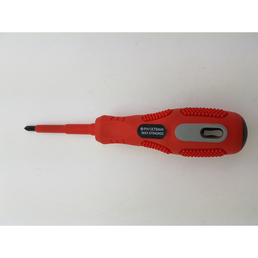 Obeng Listrik 7 &quot; MAXPOWER +PH1x75mm Isolator 1000v Screwdriver