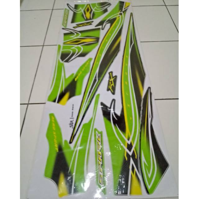 Striping sticker variasi Yamaha Jupiter Z 2006-2009 spark rx warna hijau