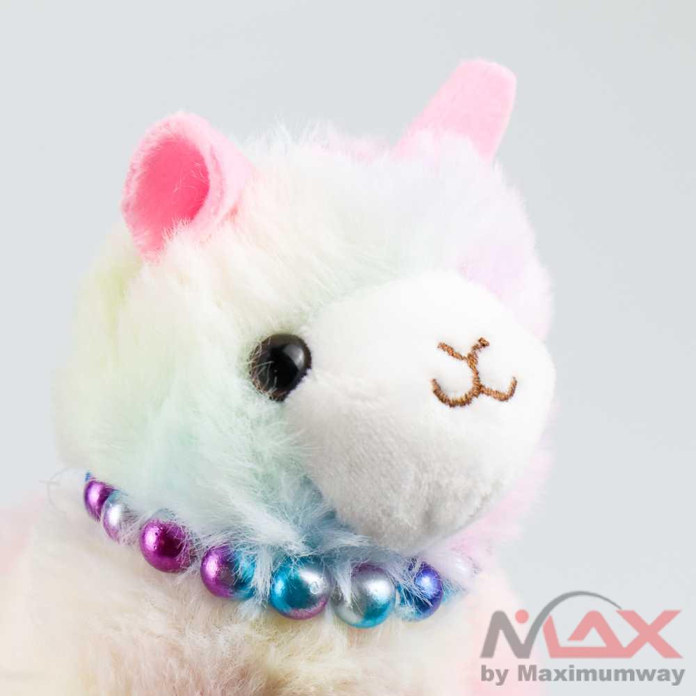 Boneka Gantungan Tas Gantungan kunci Aksesoris Tas lucu imut Gemes Lembut Boneka anjing cute Mainan Alpaca Toy Key Chain Gantungan Kunci Boneka Plush bentuk alpaca karakter kartun aksesoris tas wanita dan anak anak mainan boneka lucu gemes imut