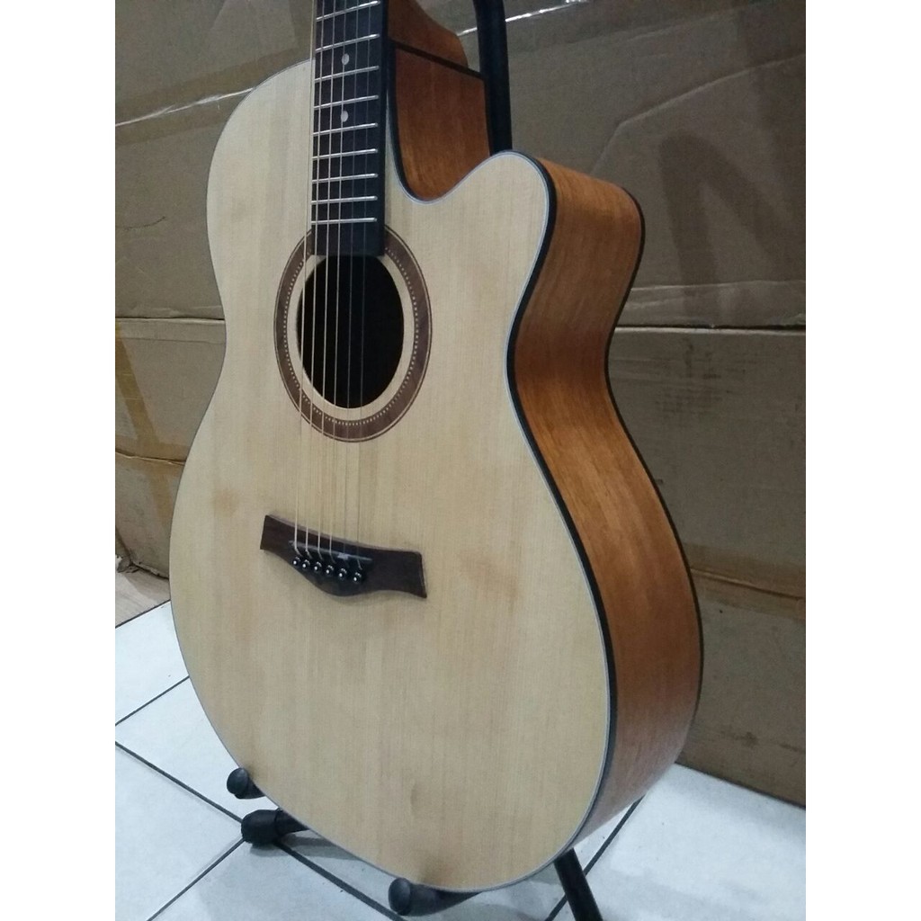 Gitar Akustik Camwood Original Tipe IWC-235 NA Natural Jakarta Murah