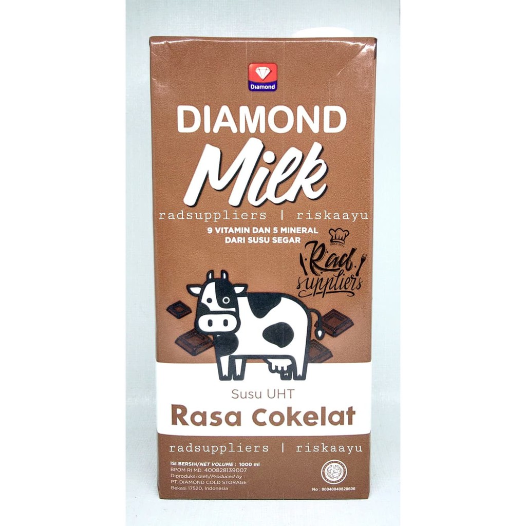 Jual SUS-142 Diamond UHT Milk Chocolate 1Liter- Susu UHT Coklat kemasan ...