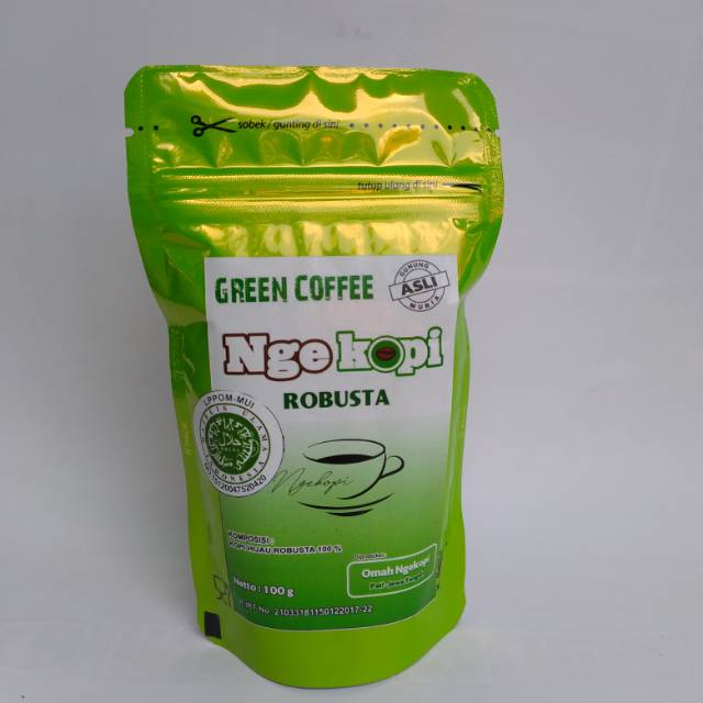 

Kopi hijau (Green coffee) Kopi Diet dan Halal Ngekopi 100 gram