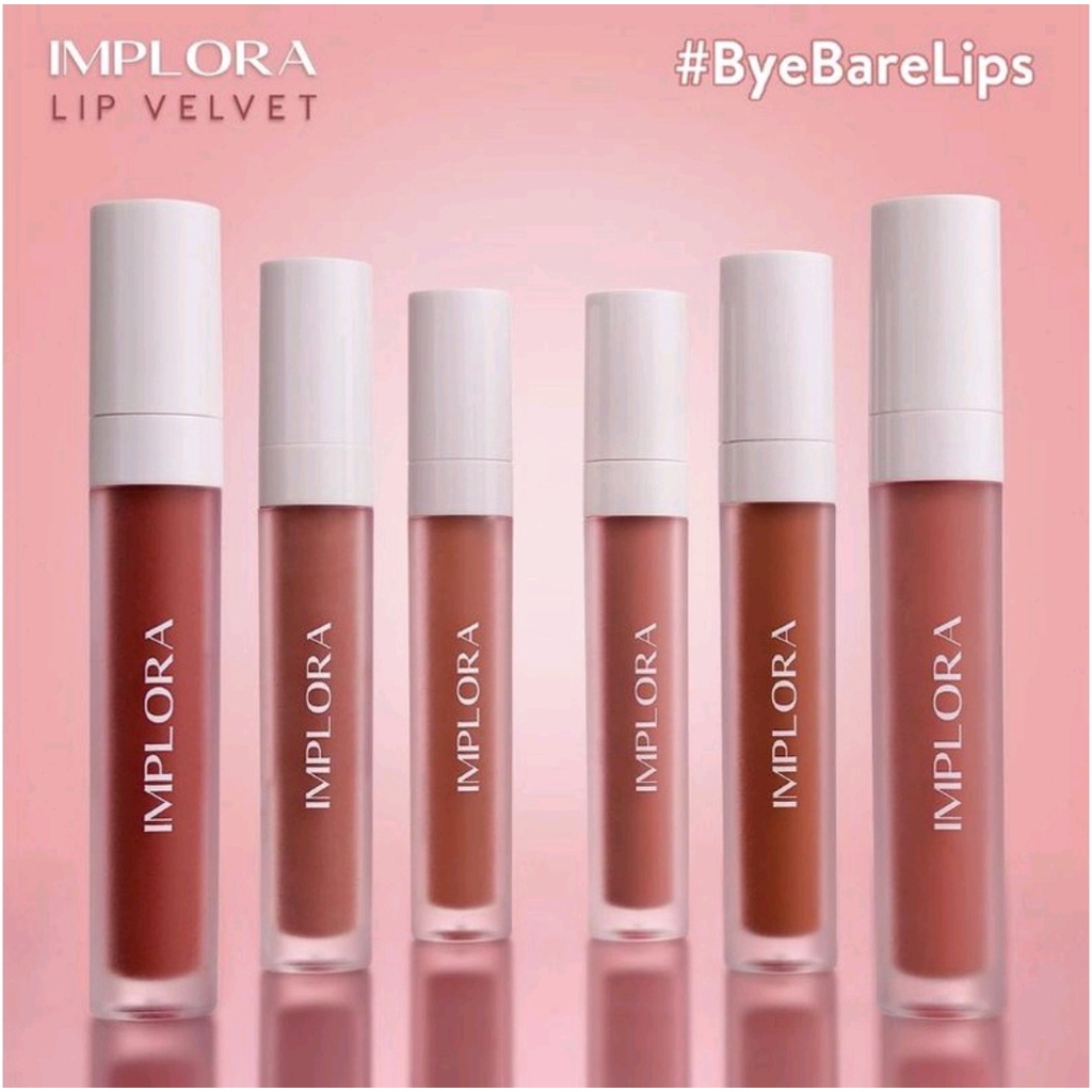 IMPLORA LIP VELVET NEW | LIPSTIK LIP CREAM IMPLORA BPOM