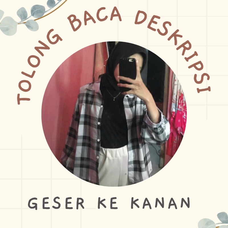 KEMEJA FLANEL KOTAK GUILEN BALON OVERSIZE