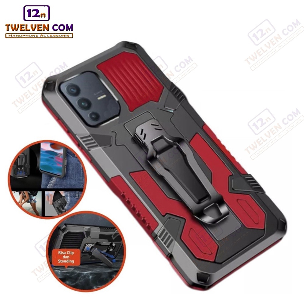 Case Shockproof Vivo S1 Pro / V17 / V17 pro / V19 / V20 / V20 SE / V21 / V23 5G / V23e - Armor Hardcase Stand Clip