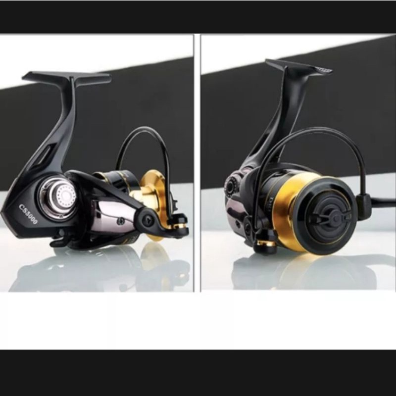 FISHING REEL Deukio CS  POWER HANDLE SPOOL METAL ONE WAY GOLD BLACK