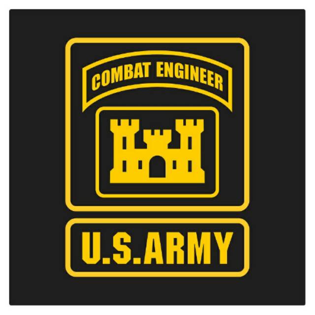 

US Army Combat Engineer Cutting Sticker