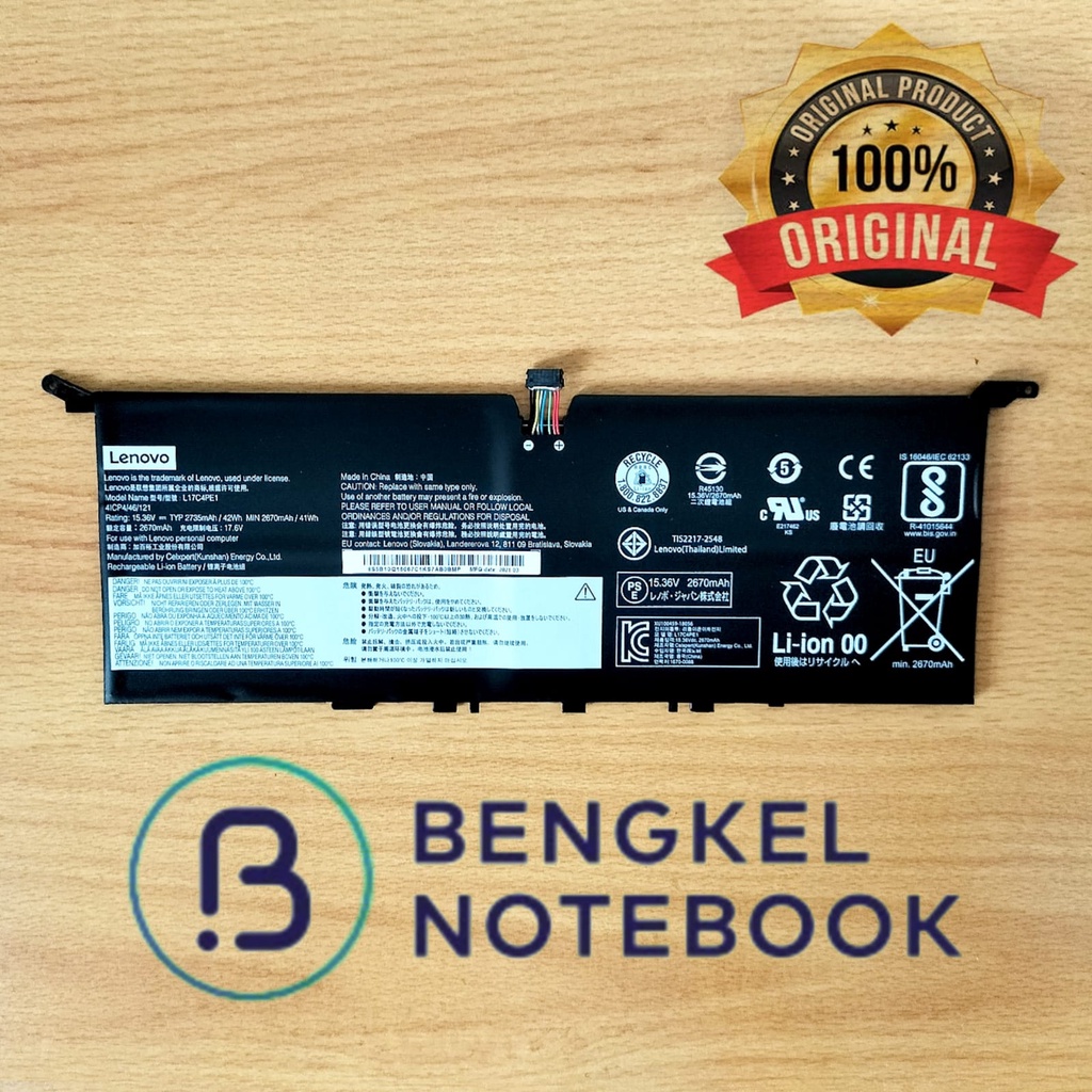 Baterai Lenovo Ideapad 730S-13IWL 730-13IWL Yoga S730-13IWL L17C4PE1