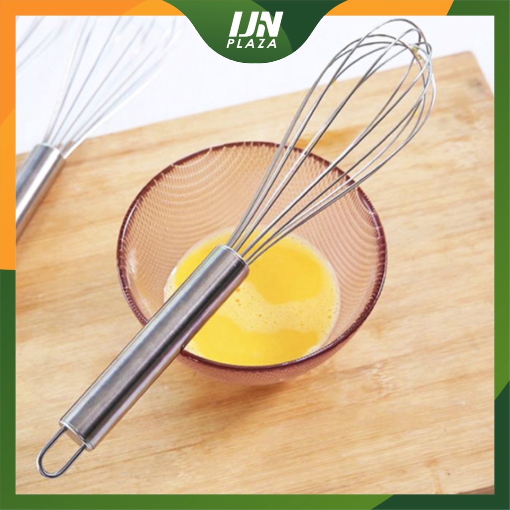 ❤ IJN ❤ Pengocok Telur Manual Pengaduk Adonan Kue Hand Mixer Egg Whisk Stainless Steel 12 Inch Panjang 31 cm