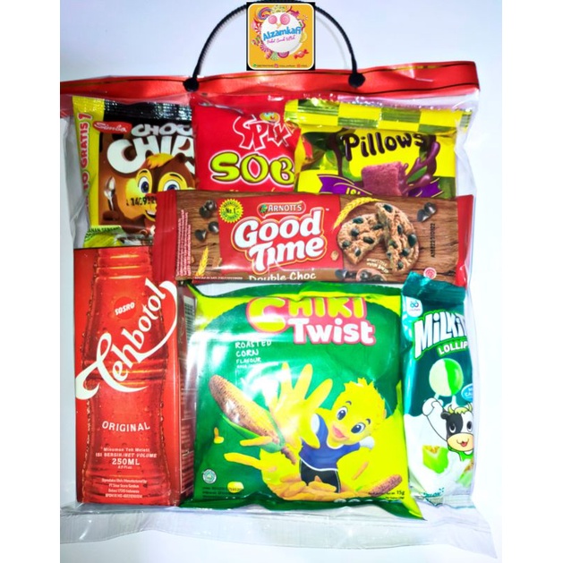 

Paket Snack Ultah / Snack UlangTahun murah / Bingkisan Ulangtahun / Paket Snack Ulangtahun/Goodiebag