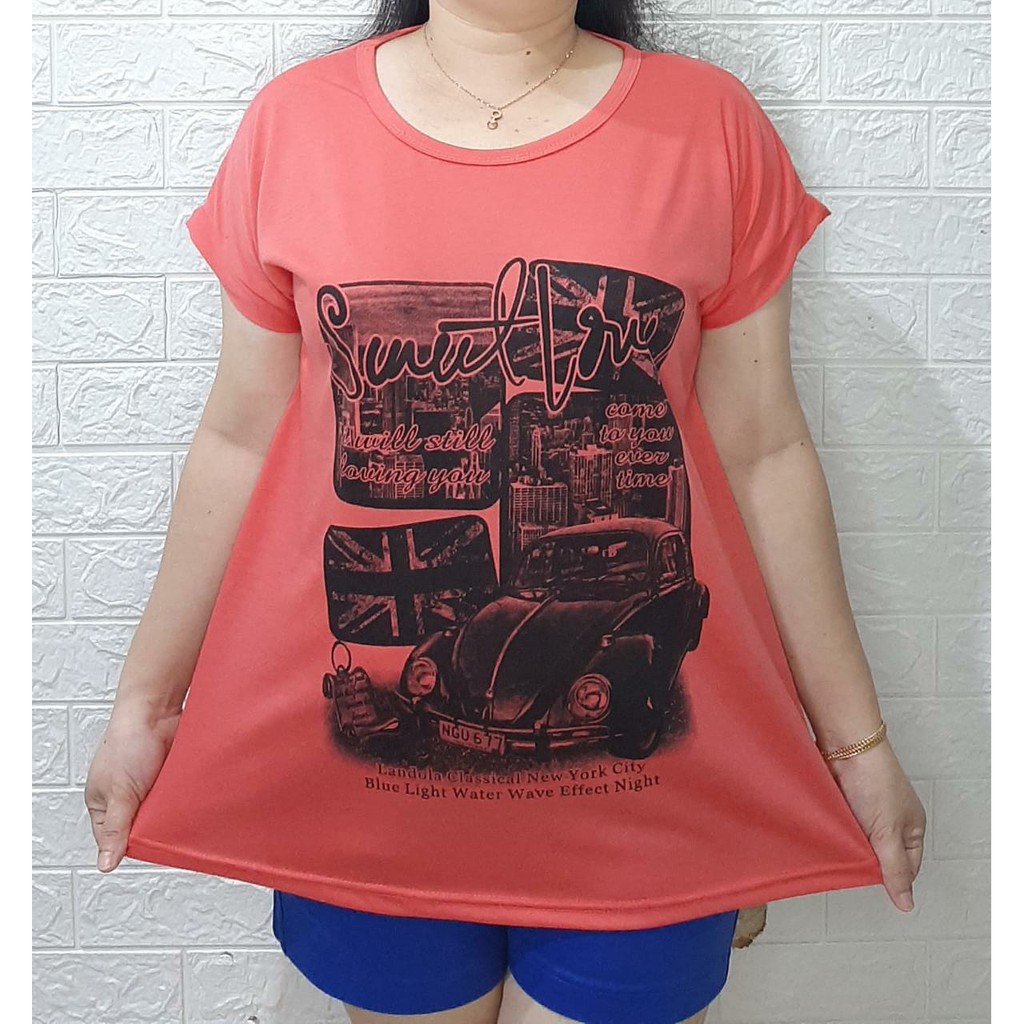 BAYAR DIRUMAH!KAOS WANITA UKURAN JUMBO MOTIF SWEET/KAOS WANITA SEOER JUMBO HARGA SERBA MURAH