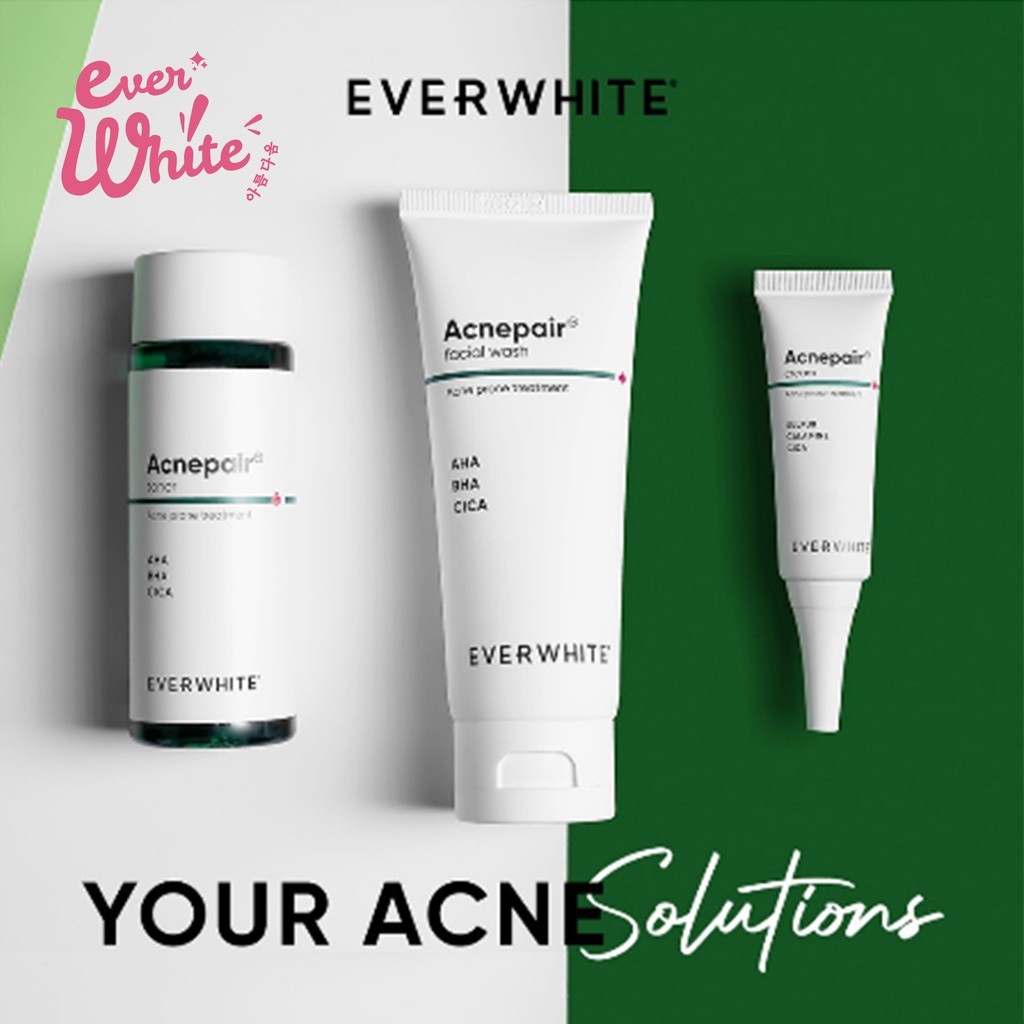 ⭐️ Beauty Expert ⭐️ Everwhite Acnepair Series | Ancepair Cream | Ancepair Toner | Ancepair FaceWash Series