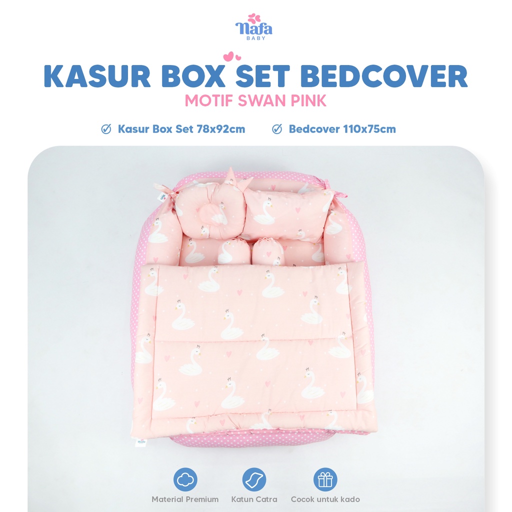 NAFA BABY - Kasur Bayi Box Include Bedcover Bayi | Perlengkapan Tidur Bayi