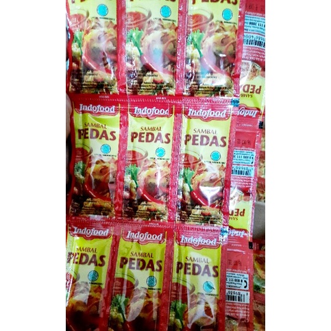 Indofood Sambal Pedas 3 x 12 pcs @ 9 gr