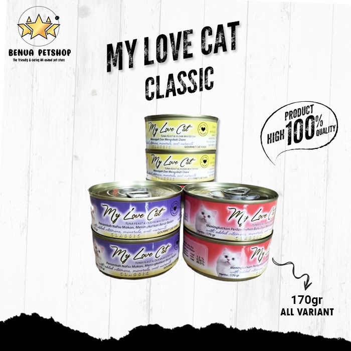 Makanan basah ringan murah untuk Kucing My Love cat 170gr All Varian