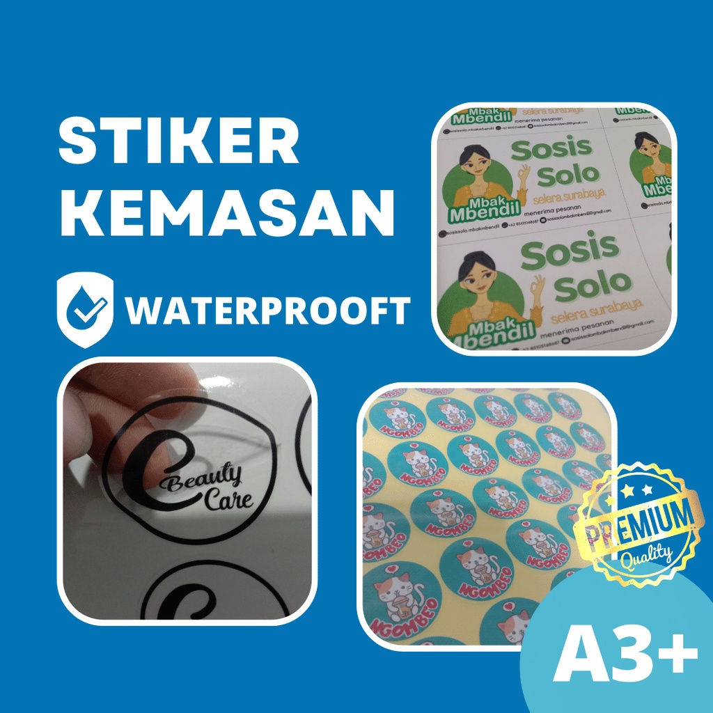 

CETAK STIKER KEMASAN WATERPROOF MURAH