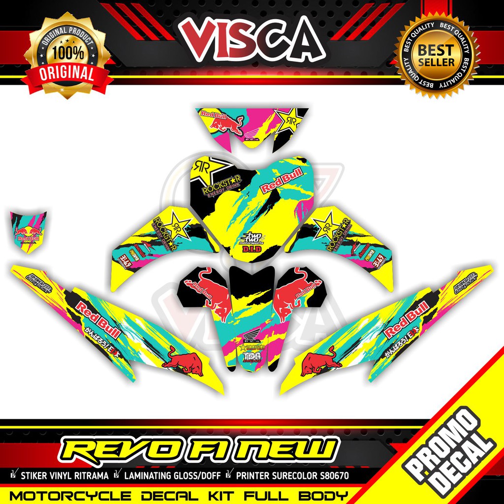 Decal Revo Fit New Stiker Revo Fit Fi dekal Revo Fit New Road Race