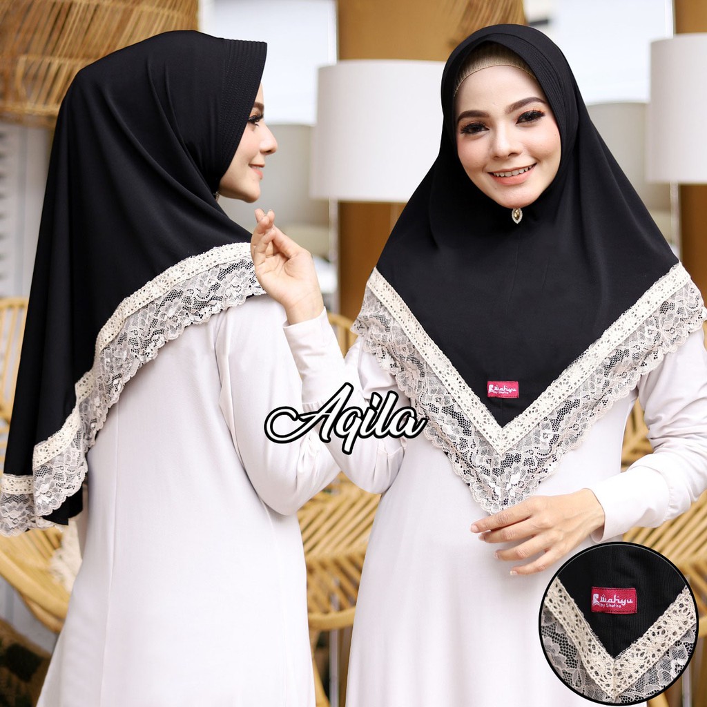 Jilbab Instan Aqila Hijab Instan Jersey Premium Kerudung Bergo Pasar Hija'b