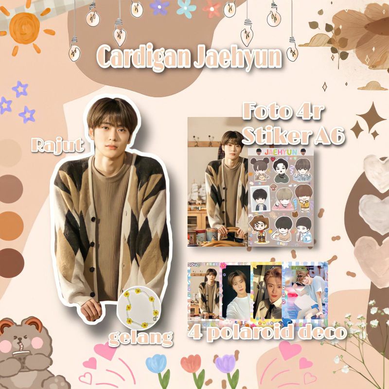 Cardigan Jaehyun Nct/ Rajut Premium/ Cardigan Argyle/ Cardigan jaehyun mingyu/ Cardigan jaehyun nct 