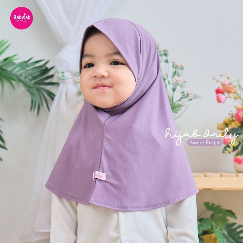 Babyjab Hijab Daily Anak Perempuan Lucu Polos - Baby Jab Jilbab Harian Murah Cantik Usia 0 1 2 3 4 5 6 7 Tahun