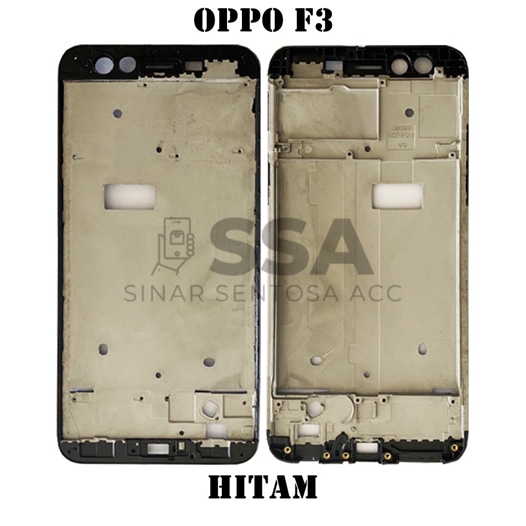 Tulang Tengah Middle Frame LCD Oppo F3 Original 100% Tulang Casing Bezel Bezzel Bazel Handphone HP Ori Original Awet Murah F 3