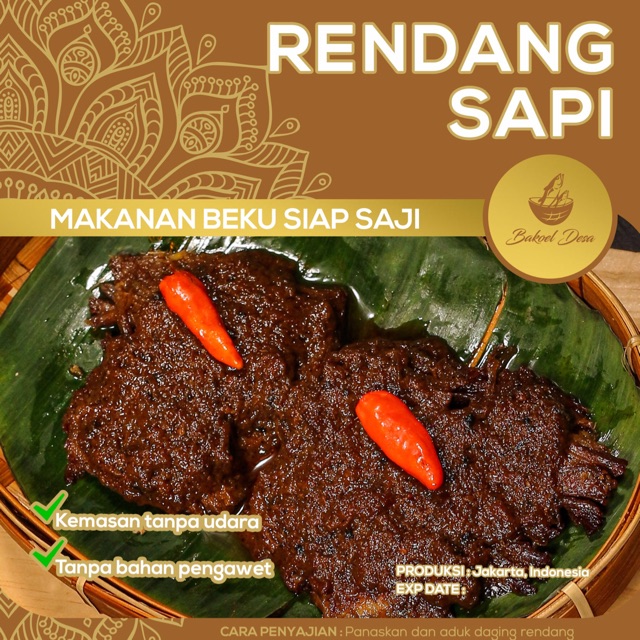 

FROZEN FOOD “Ready to Cook” Rendang Sapi 200gr