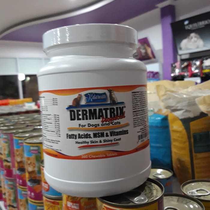 Dermatrix Tropical 360 Tablet Vitamin Bulu Untuk Kucing dan Anjing