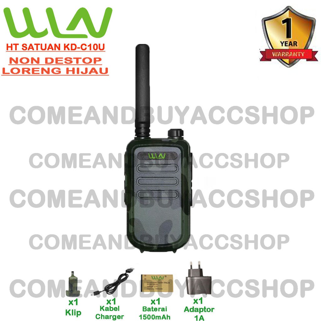 HT SATUAN WLN Two-Way Radio-KD-C10 -LORENG TanpaDekstop/chargerduduk