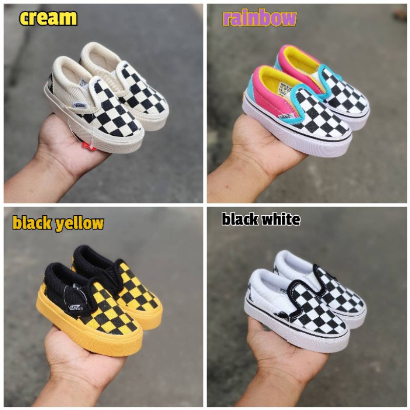SEPATU ANAK SLIP ON SEPATU VANS SLIP ON ANAK MOTIF CATUR VANS ANAK SEPATU SNEAKERS ANAK