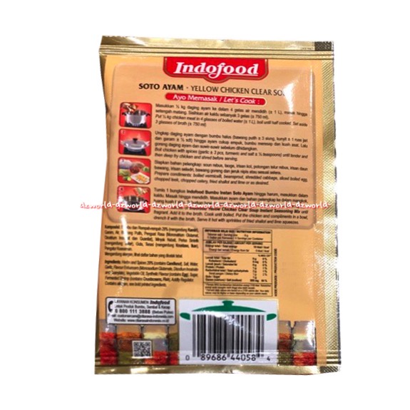 Indofood Soto Ayam Kare Curry Gulai Opor Ayam 45gr Bumbu Instan Masakan Indonesia Indo Food Yellow Chicken Clear Soup Instant Seasoning