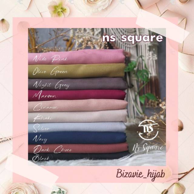Ns SQUARE HIJAB (Segi 4) Ns Store by Nissa Sabyan