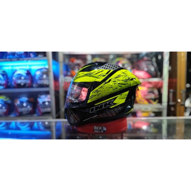 HELM INK CL-MAX SERI #7 BLACK/RED DOFF ORIGINAL 100% REAL PICT-1