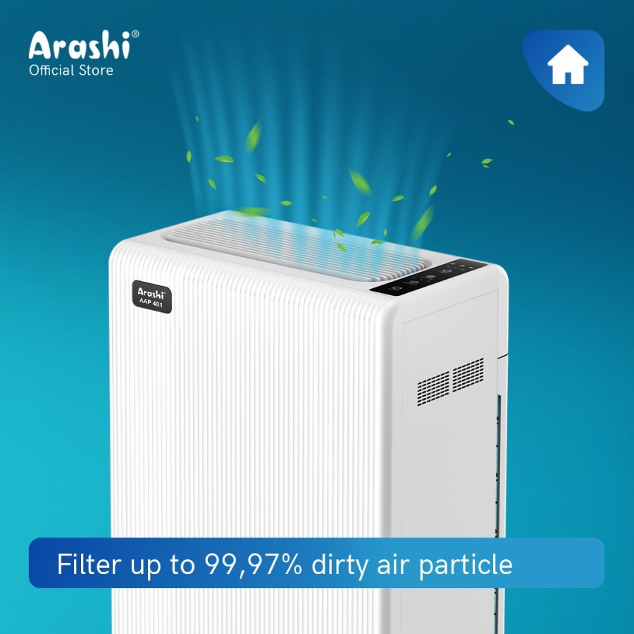 Arashi Air Purifier AAP 401 With HEPA Filter + UVC - Penyaring udara