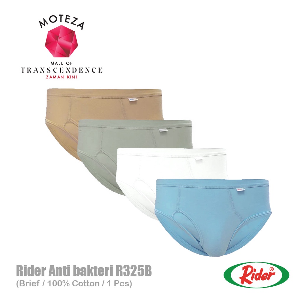 Celana Dalam Underwear Brief Pria Anti Bakteri - RIDER R 325 B - 1 pcs