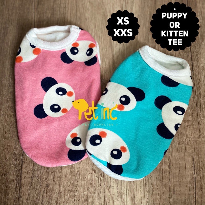 panda puppy or kitten tee xs xxs