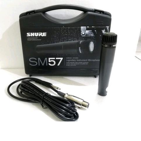 ▼ SHURE SM-57 Mic/Michrophone Kabel Best Vocal Artis + Koper ♕