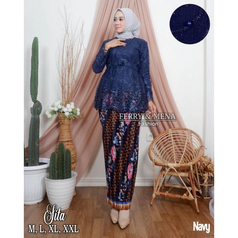 Setelan kebaya aurora tulle dewasa//kebaya pesta//kebaya wisuda//kebaya tunangan  terbaru