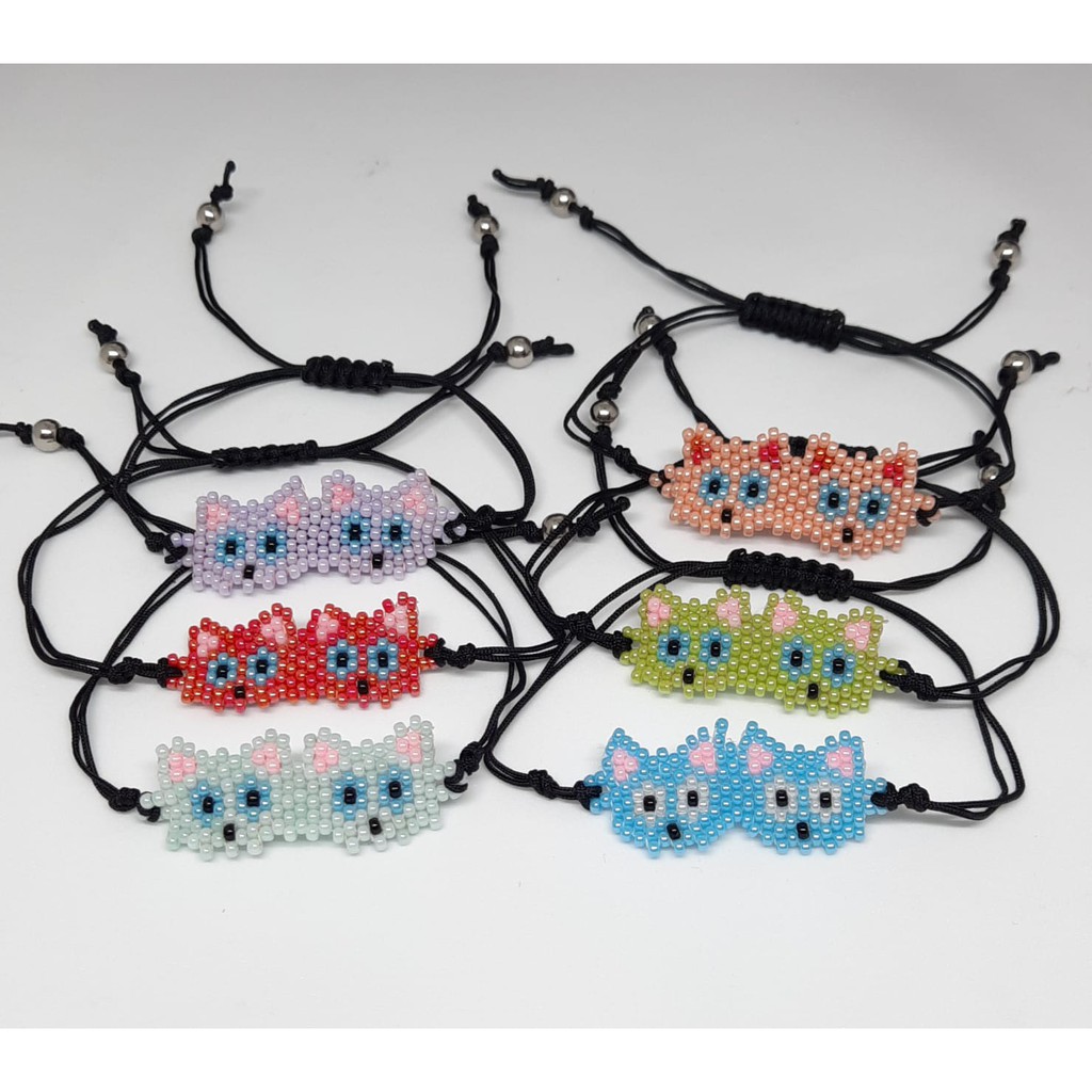 GELANG MIYUKI KARAKTER COUPLE CAT, GELANG TALI