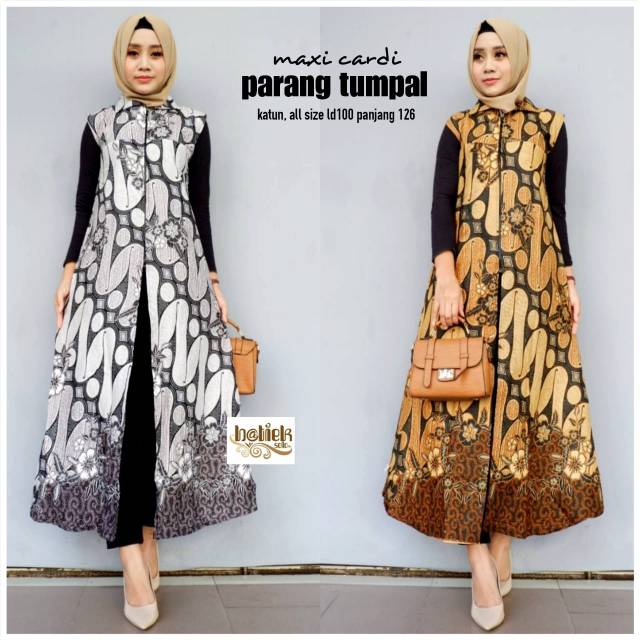 Maxi cardi parang tumpal