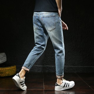 Celana Jeans Pria Celana Denim Robek Celana Cowok Versi Celana Jeans Pria Celana Denim Robek Celana Cowok Versi