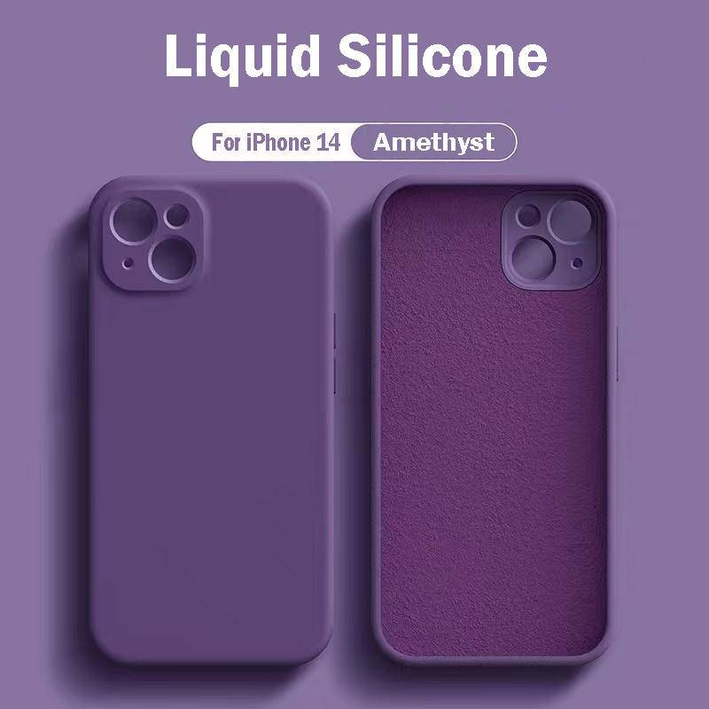 Soft Case Silikon Matte Tipis Shockproof Untuk iPhone 13 14 Pro Max Plus 14 13