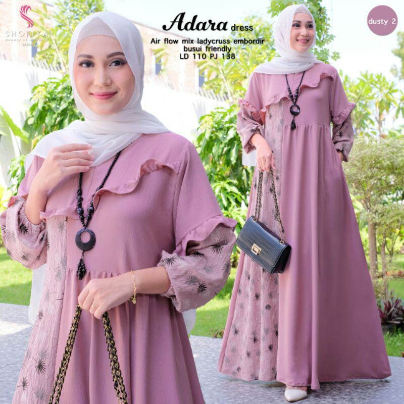 ATEEFA  &amp; ADARA Maxi Dress Ori by Shofiya