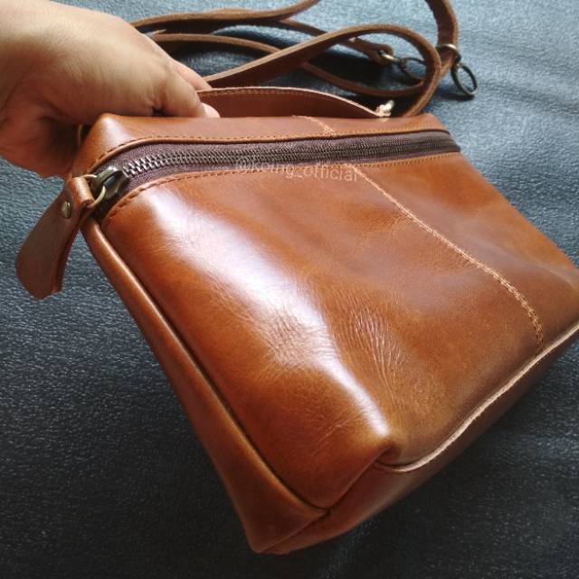 KOING TAS KULIT WANITA MODEL SELEMPANG BEST SELLER KUKIT AALI FREE UKIR NAMA  N GIFT BOX