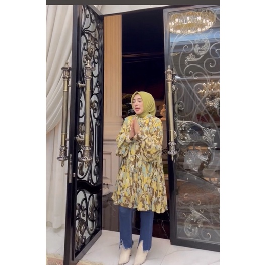 Tunik plisket premium original shellasaukia