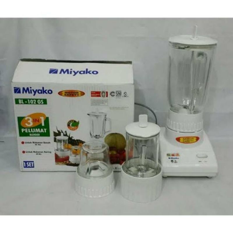 blender miyako BL 102 GS / blender miyako 3-in-1 bahan kaca