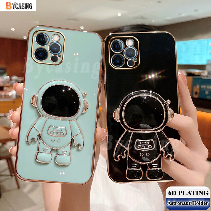 Soft Case Karet Shockproof Desain Astronot Untuk iPhone 13 Pro Max 12 Pro 11 XR Xs Max