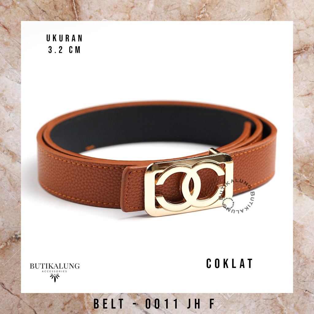 Ikat Pinggang Kulit Gesper Kulit Belt Kulit Sabuk Aksesoris Fashion Tali Pinggang Wanita 0011JH